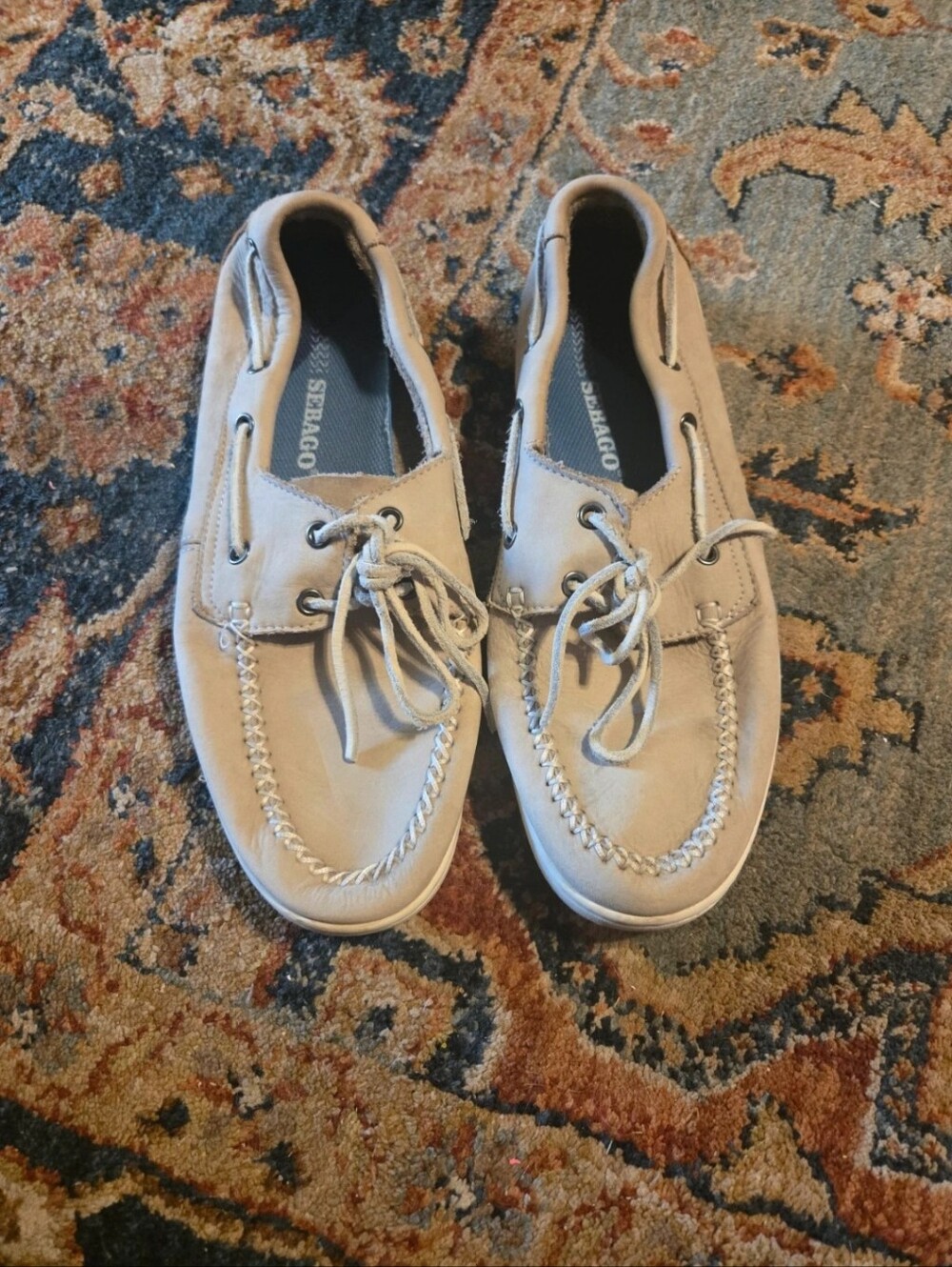 Sperry Men's Light Beige Canvas Boat Shoes